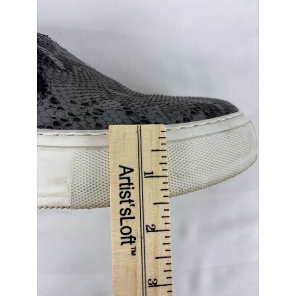 J/Slides Cleo Slip On Platform Sneakers Grey Black Snake Print 8.5 - Picture 7 of 9